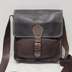 Wiki Tau Mexican Genuine Brown Leather Handcrafted Crossbody Bag Unisex Western
